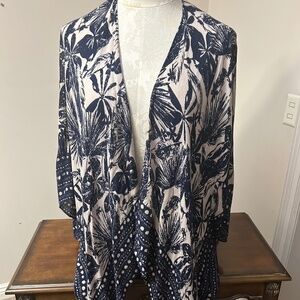SAACHI indigo long blue kimono
